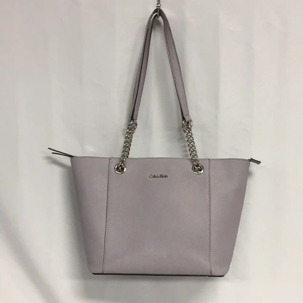 Calvin Klein Lilac Leather Tote - Picture 1 of 9